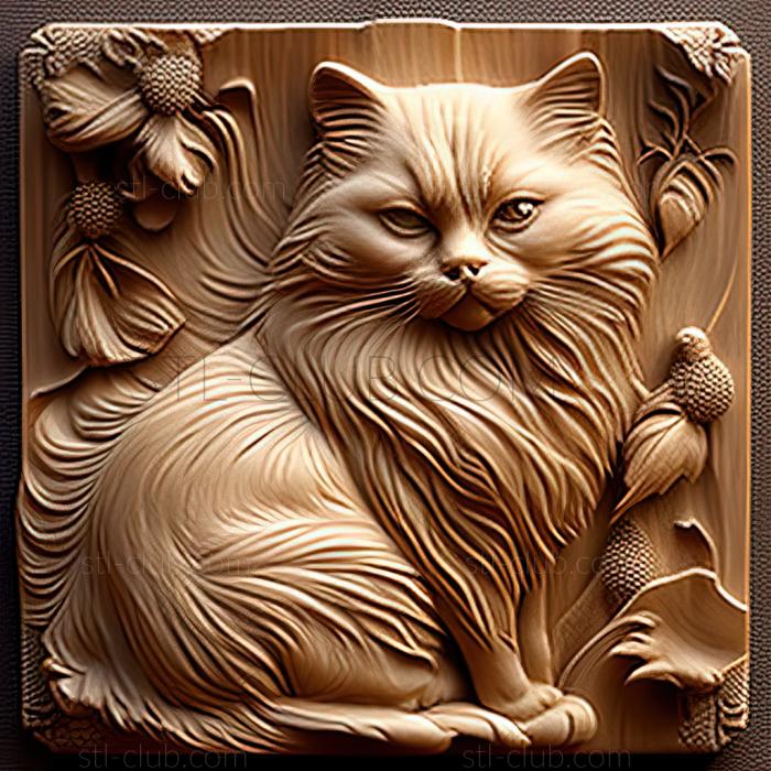 3D model st Birman cat (STL)